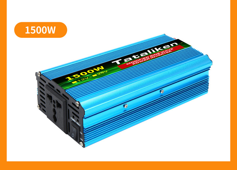 1500W/2000W/2600W DC 12V - AC 220V Hordozható autós teljesítmény inverter töltő átalakító adapter univerzális EU aljzat Autó tartozékok