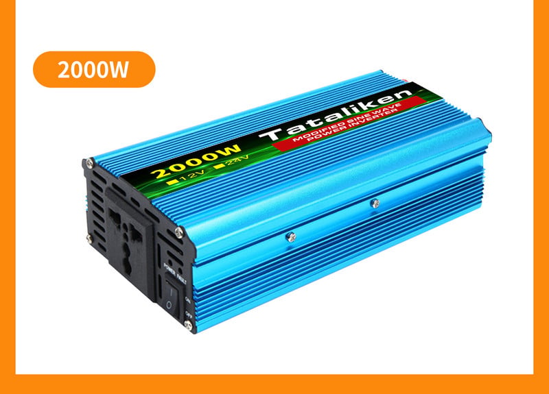 1500W/2000W/2600W DC 12V - AC 220V Hordozható autós teljesítmény inverter töltő átalakító adapter univerzális EU aljzat Autó tartozékok