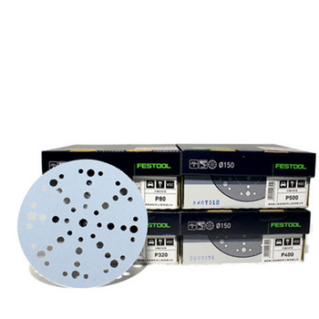 10 ΤΕΜ Γνήσιο γερμανικό FESTOOL Light Blue Garnet Dry Sandpaper 6 \