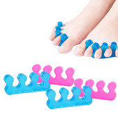 2 bucăți silicon moale manichiură pedichiură unghii separator degete corectare distanțier flexibil pentru degetele degetelor instrument de îndreptat separare