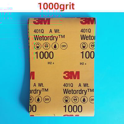 Γυαλόχαρτο True 3M401Q Beauty 1000-2000grit139x227mm Βαφή Επιφάνειας Ομορφιάς Στίλβωσης Νερό Γυαλόχαρτο αυτοκινήτου Αυτοκινήτου