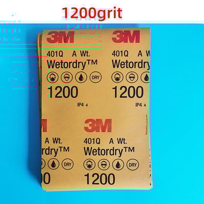 Γυαλόχαρτο True 3M401Q Beauty 1000-2000grit139x227mm Βαφή Επιφάνειας Ομορφιάς Στίλβωσης Νερό Γυαλόχαρτο αυτοκινήτου Αυτοκινήτου