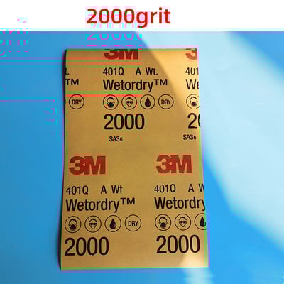 Γυαλόχαρτο True 3M401Q Beauty 1000-2000grit139x227mm Βαφή Επιφάνειας Ομορφιάς Στίλβωσης Νερό Γυαλόχαρτο αυτοκινήτου Αυτοκινήτου