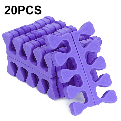 20/50 buc/pachet Separator de degete pentru arta unghiilor Separator de degete din burete pentru picioare Separator de degete cu gel moale UV Lac de unghii Accesorii pentru salonul de unghii Instrument de manichiura pentru pedichiura