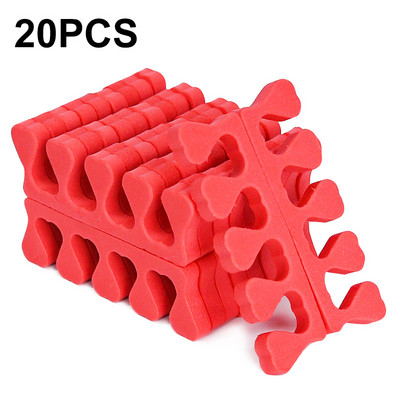 20/50 buc/pachet Separator de degete pentru arta unghiilor Separator de degete din burete pentru picioare Separator de degete cu gel moale UV Lac de unghii Accesorii pentru salonul de unghii Instrument de manichiura pentru pedichiura