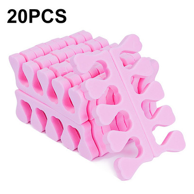 20/50 buc/pachet Separator de degete pentru arta unghiilor Separator de degete din burete pentru picioare Separator de degete cu gel moale UV Lac de unghii Accesorii pentru salonul de unghii Instrument de manichiura pentru pedichiura