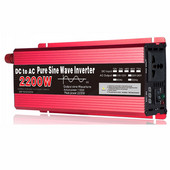 Puhas siinuslaine inverter 12V/24V DC–AC 220V/110V auto pingemuundur Päikeseenergia inverter haagismaja veoautole 1000W/1600W/2200W/3000W