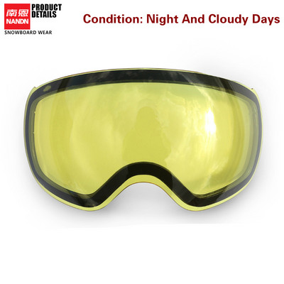 Bărbați Femei Ochelari de schi Straturi duble Lentilă Sporturi de zăpadă de iarnă Ochelari de snowboard Anti-aburire Protecție UV Lentilă magnetică Mască de schi