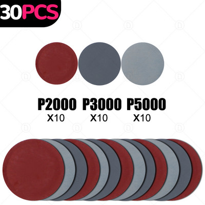 Discuri de șlefuit de 3 inci Disc abraziv roată de lustruit Seturi de hârtie de șlefuit pentru faruri de mașină Repararea farurilor Lustruire Restaurare Seturi de șmirghel