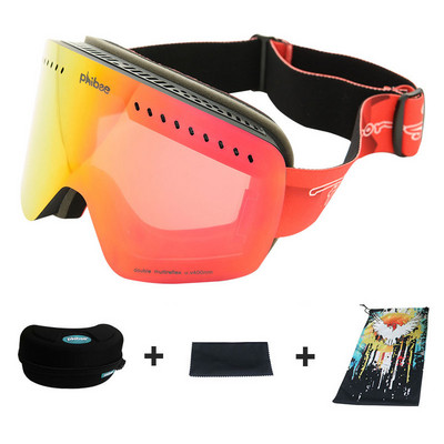 Iarna Noi ochelari de schi Ochelari de protecție cu două straturi, anti-ceață, sferici, rezistenți la vânt, bărbați, femei, ochelari, sporturi în aer liber, schi, mască de ciclism