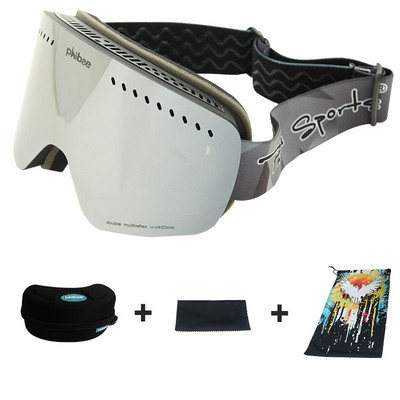 Iarna Noi ochelari de schi Ochelari de protecție cu două straturi, anti-ceață, sferici, rezistenți la vânt, bărbați, femei, ochelari, sporturi în aer liber, schi, mască de ciclism