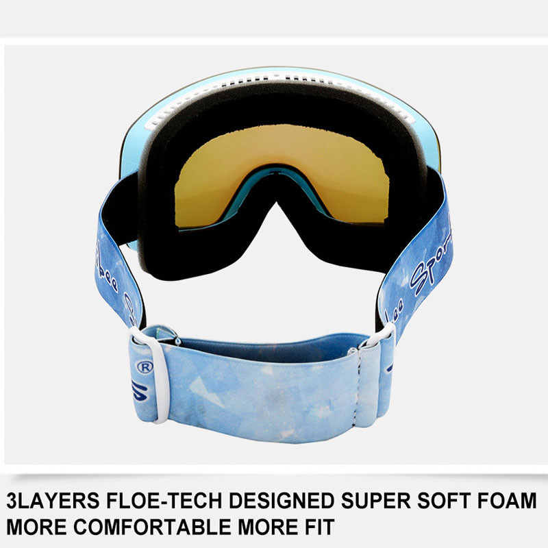 Iarna Noi ochelari de schi Ochelari de protecție cu două straturi, anti-ceață, sferici, rezistenți la vânt, bărbați, femei, ochelari, sporturi în aer liber, schi, mască de ciclism