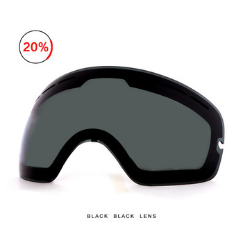 Επώνυμα γυαλιά Snowboard Διπλός αντιθαμβωτικός φακός Μεγάλος σφαιρικός φακός γυαλιών σκι για γυαλιά σκι Κατάλληλος για φακό του ίδιου στυλ