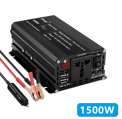 Invertor cu undă sinusoidală pură DC 12V la AC 220V 1500W/2200W/2600W/3000W Convertor de transfer de tensiune Priză UE Invertor pentru mașină Undă sinusoidală