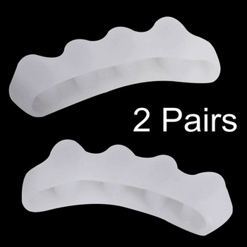 4Pcs Toe Protector Silicone Bunion Corrector Thumb Valgus Protector Nail Tools Foot Care Separator Spreader