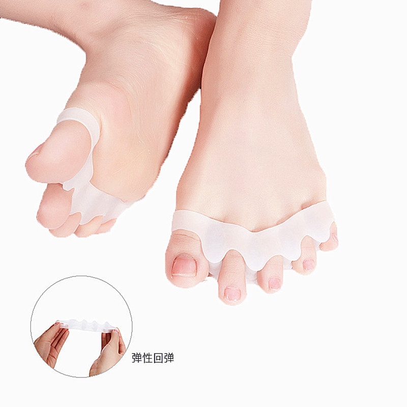 Štitnik za nožne prste od 4 komada Silikonski korektor za čukljeve Štitnik za valgus palca Alati za nokte Njega stopala Odvajač za prste Rastavljač