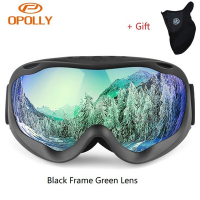 Obaolay 2020 Ски очила със ски маска Мъже Жени Очила за сноуборд Очила Ски Uv400 Защита против мъгла Очила за ски сняг