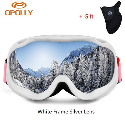 Obaolay 2020 Ски очила със ски маска Мъже Жени Очила за сноуборд Очила Ски Uv400 Защита против мъгла Очила за ски сняг