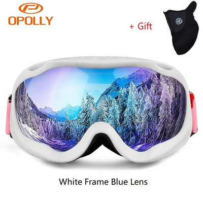 Obaolay 2020 Ски очила със ски маска Мъже Жени Очила за сноуборд Очила Ски Uv400 Защита против мъгла Очила за ски сняг