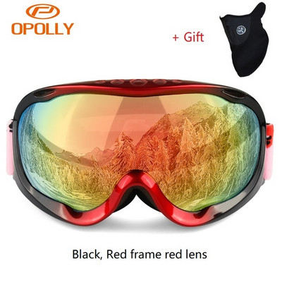 Obaolay 2020 Ски очила със ски маска Мъже Жени Очила за сноуборд Очила Ски Uv400 Защита против мъгла Очила за ски сняг