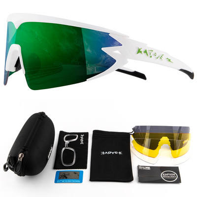 Ochelari de schi Kapvoe Ochelari polarizați UV400 Noi TR90 Ochelari cu mască mare de schi Sport în aer liber Schi Zăpadă Bărbați Femei Ochelari de snowboard