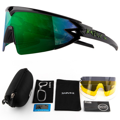 Ochelari de schi Kapvoe Ochelari polarizați UV400 Noi TR90 Ochelari cu mască mare de schi Sport în aer liber Schi Zăpadă Bărbați Femei Ochelari de snowboard