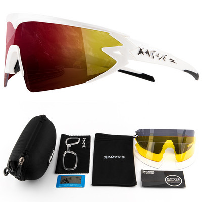 Ochelari de schi Kapvoe Ochelari polarizați UV400 Noi TR90 Ochelari cu mască mare de schi Sport în aer liber Schi Zăpadă Bărbați Femei Ochelari de snowboard