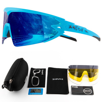 Ochelari de schi Kapvoe Ochelari polarizați UV400 Noi TR90 Ochelari cu mască mare de schi Sport în aer liber Schi Zăpadă Bărbați Femei Ochelari de snowboard