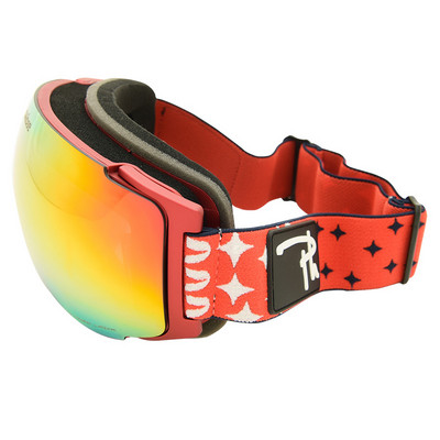 Detector Ochelari de schi magnetici Straturi duble UV400 Mască de schi anti-aburire Ochelari de schi Snowmobil Bărbați Femei Ochelari de snowboard de zăpadă