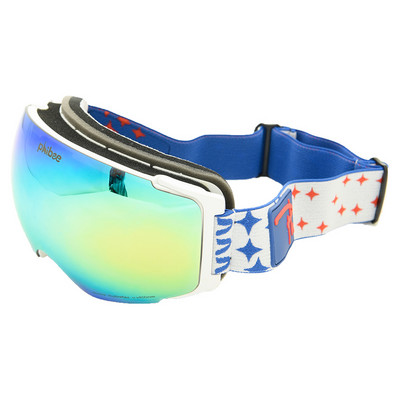 Detector Ochelari de schi magnetici Straturi duble UV400 Mască de schi anti-aburire Ochelari de schi Snowmobil Bărbați Femei Ochelari de snowboard de zăpadă