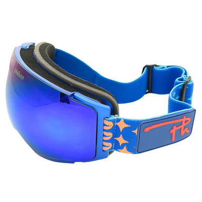 Detector Ochelari de schi magnetici Straturi duble UV400 Mască de schi anti-aburire Ochelari de schi Snowmobil Bărbați Femei Ochelari de snowboard de zăpadă