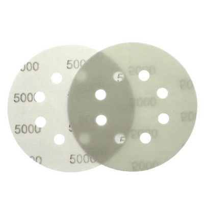 15 БР. 5-инчов 125 мм 8-дупков мек супер фин мокър/сух кука и примка Автоматично фолио за тяло Шлифовъчни дискове Боя Абразивна шкурка 60-5000 песъчинки