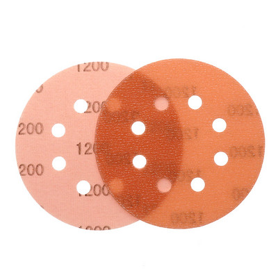 15 БР. 5-инчов 125 мм 8-дупков мек супер фин мокър/сух кука и примка Автоматично фолио за тяло Шлифовъчни дискове Боя Абразивна шкурка 60-5000 песъчинки