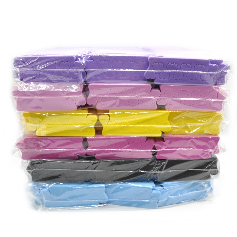 100 KOM./LOT Profesionalni Nail Art Razdjelnici prstiju Prsti Razdjelnik stopala Spužva Mekani gel UV kozmetički alati Lak za manikuru Pedikura