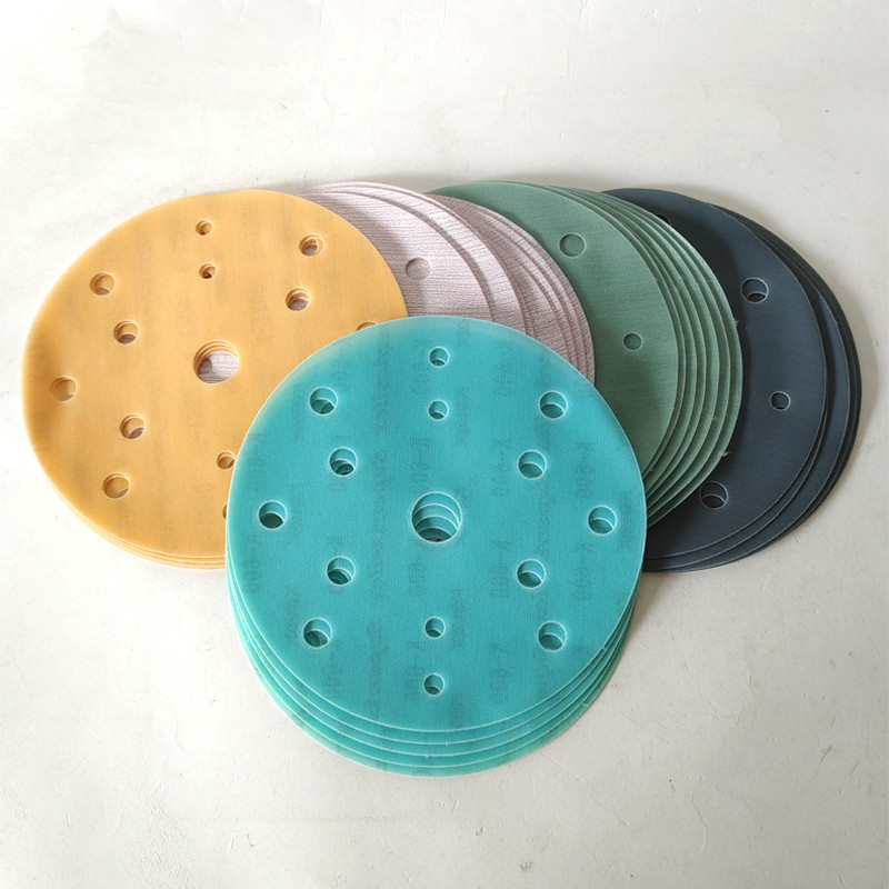 25 vnt KOVAX 6 "15 skylių minkštas abrazyvinis popierius 150 mm automobilių dažų paviršius grožio poliravimas 240-3000 nugaros vilnos apvalus švitrinis popierius