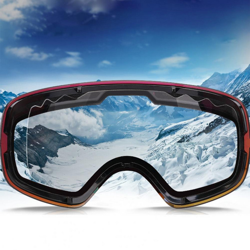 Ochelari de schi HX06 Lentile cu două straturi de protecție împotriva orbirii zăpezii Ochelari de snowboard pentru schi Accesorii pentru sporturi de iarnă