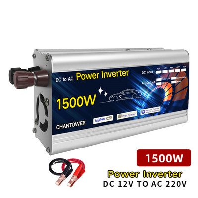 Inverter 12V 220V Solar Inverter 1000W 1500W 2000W 4000W Hordozható Feszültség Transzformátor Automatikus Töltő Átalakító Autó Inverter