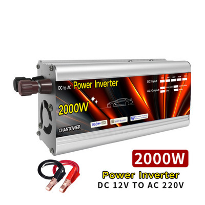 Inverter 12V 220V Solar Inverter 1000W 1500W 2000W 4000W Hordozható Feszültség Transzformátor Automatikus Töltő Átalakító Autó Inverter