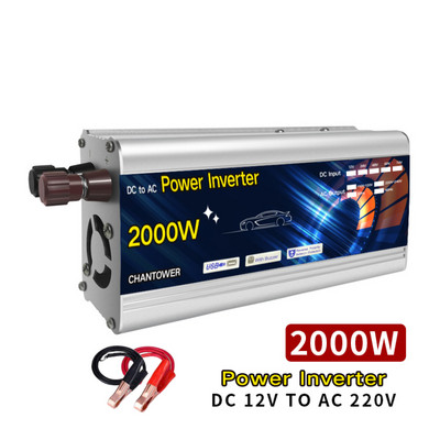 Inverter 12V 220V Solar Inverter 1000W 1500W 2000W 4000W Hordozható Feszültség Transzformátor Automatikus Töltő Átalakító Autó Inverter