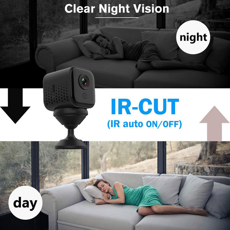 HD1080 belaidė belaidė WiFi mini kamera Išmaniojo namo apsaugos apsauga Maža mažytė stebėjimo kamera Pet Nanny Baby vaizdo monitoriaus IP kamera