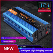 300W automobilski čisti sinusni inverter Inverteri velike snage Solarni inverterski adapter 12V na 220V/24V na 220V Auto elektronika