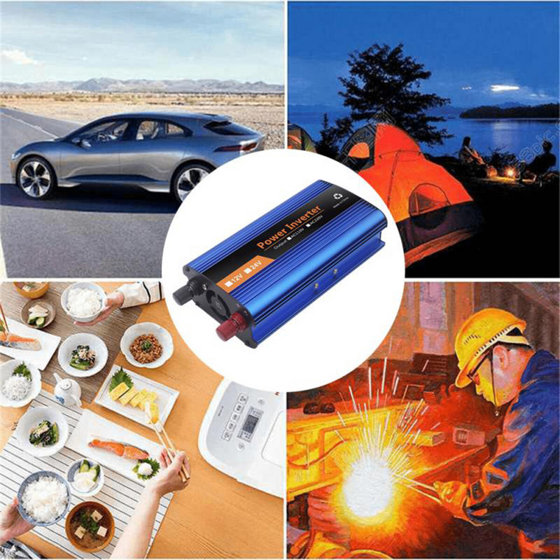 300W automobilski čisti sinusni inverter Inverteri velike snage Solarni inverterski adapter 12V na 220V/24V na 220V Auto elektronika