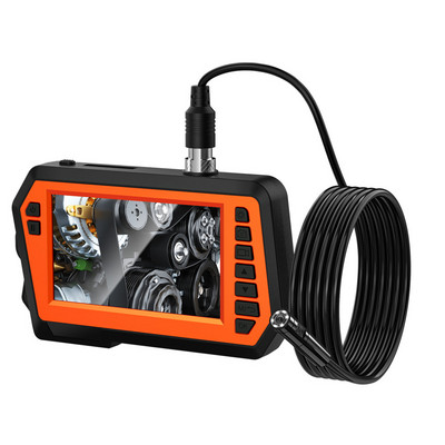 Βιομηχανικό ενδοσκόπιο διπλού φακού 4,3" 1080P Ψηφιακή κάμερα επιθεώρησης borescope με αδιάβροχη κάμερα αποχέτευσης IP67 8mm