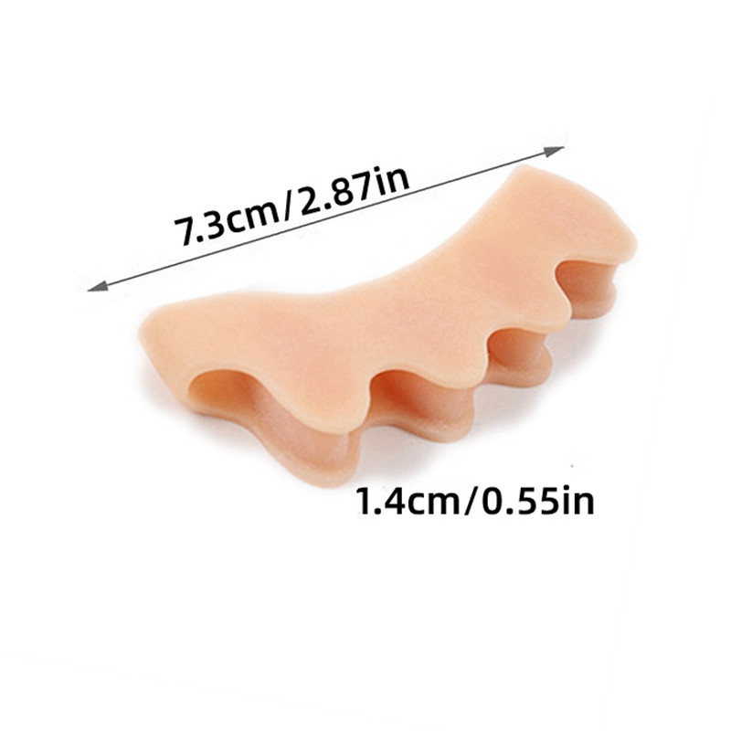 4 vnt. Apsauginė pirštų apsauga Silikoninė kojos korektorius medžiaga Minkšta gelio tiesinimo priemonė tarpikliai Neštuvų priežiūros įrankių skyriklis