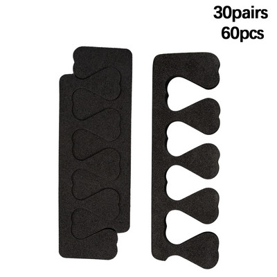 30 porų/pak. 60 vnt. Nagų dailės pirštai Kojų pirštai Atskyrikliai Minkštos putos Kempinėlė UV gelio lakas Grožio manikiūro pedikiūro įrankiai Pirštų neštuvai