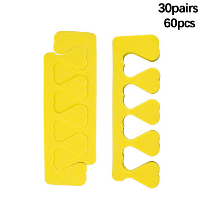 30 porų/pak. 60 vnt. Nagų dailės pirštai Kojų pirštai Atskyrikliai Minkštos putos Kempinėlė UV gelio lakas Grožio manikiūro pedikiūro įrankiai Pirštų neštuvai