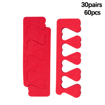 30 porų/pak. 60 vnt. Nagų dailės pirštai Kojų pirštai Atskyrikliai Minkštos putos Kempinėlė UV gelio lakas Grožio manikiūro pedikiūro įrankiai Pirštų neštuvai