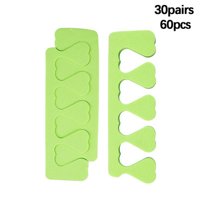 30 porų/pak. 60 vnt. Nagų dailės pirštai Kojų pirštai Atskyrikliai Minkštos putos Kempinėlė UV gelio lakas Grožio manikiūro pedikiūro įrankiai Pirštų neštuvai