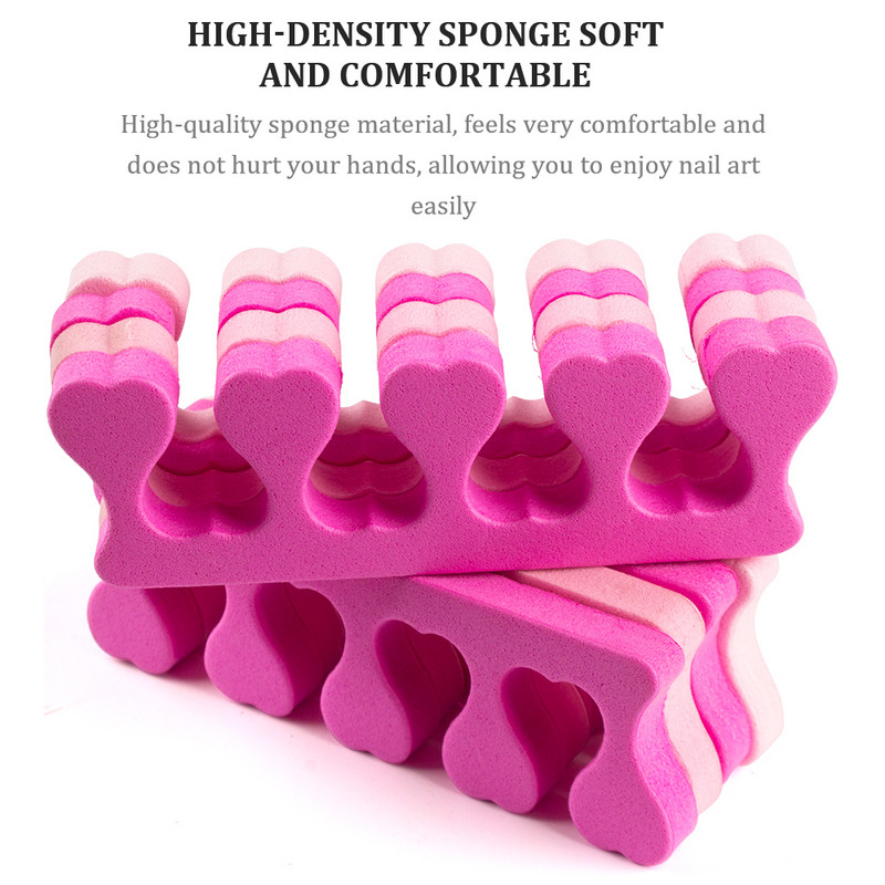 30 porų/pak. 60 vnt. Nagų dailės pirštai Kojų pirštai Atskyrikliai Minkštos putos Kempinėlė UV gelio lakas Grožio manikiūro pedikiūro įrankiai Pirštų neštuvai