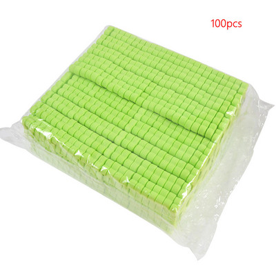 50/100 vnt. Žalia/rožinė/raudona nagų dailės pėdų skaldymo putų manikiūro priemonė